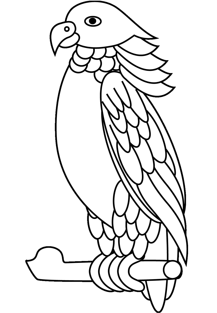 Desenhos de Papagaio para Colorir