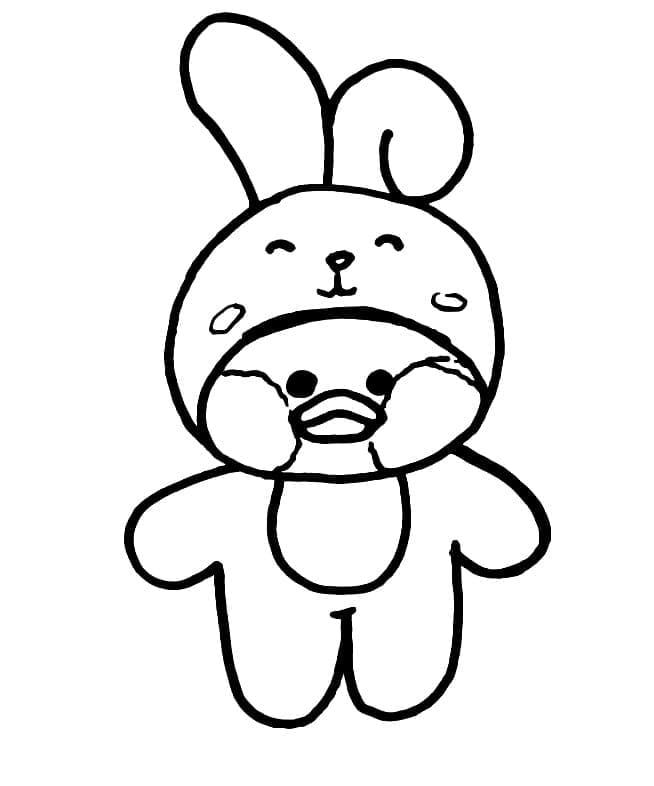 Desenho de Paper Duck de Brinquedo Bonito para Colorir