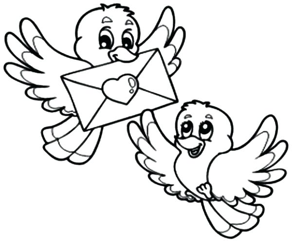 Desenho Pássaro Download Pdf para Colorir