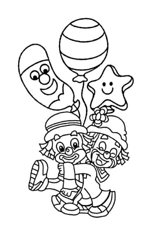 Desenho de Grátis Patati Patata para Crianças para Colorir