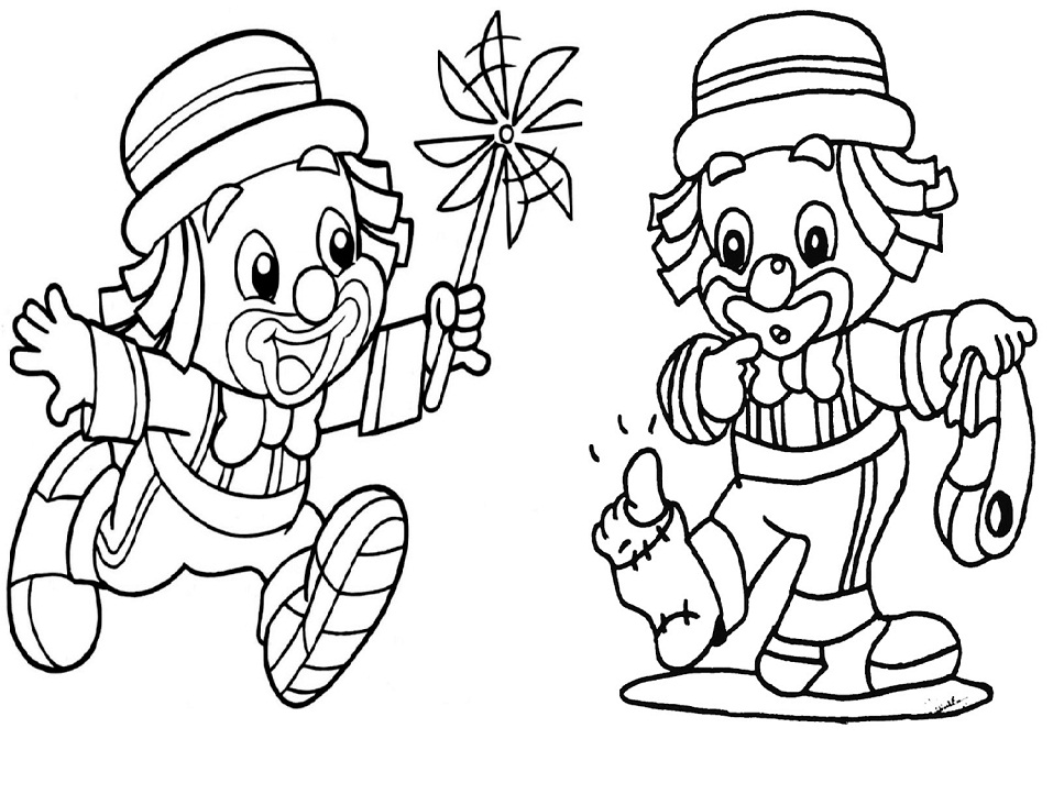 Desenho de Patati Patata Brincando para Colorir em Pdf Grátis