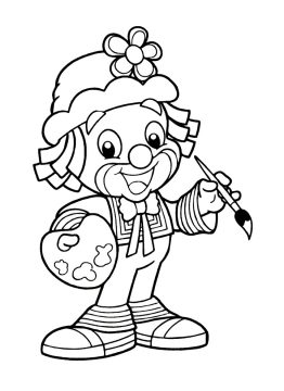 Desenhos do Patati Patata Pintor de Quadro para Colorir