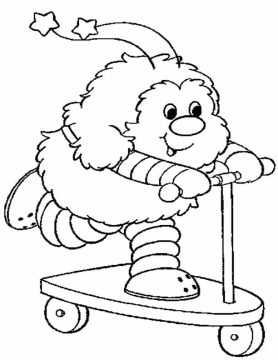 Desenho de Twink no Patinete para Colorir