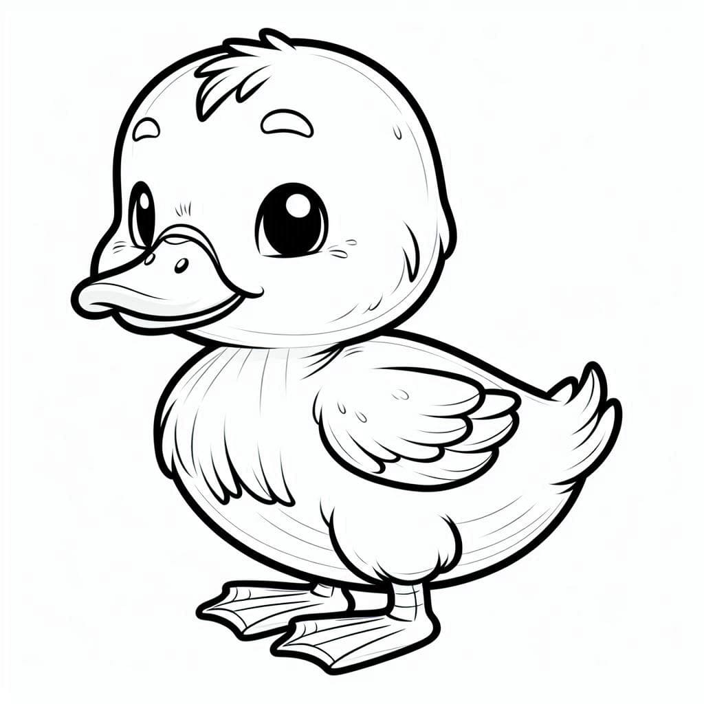 Desenhos de Patinho Feliz para Colorir