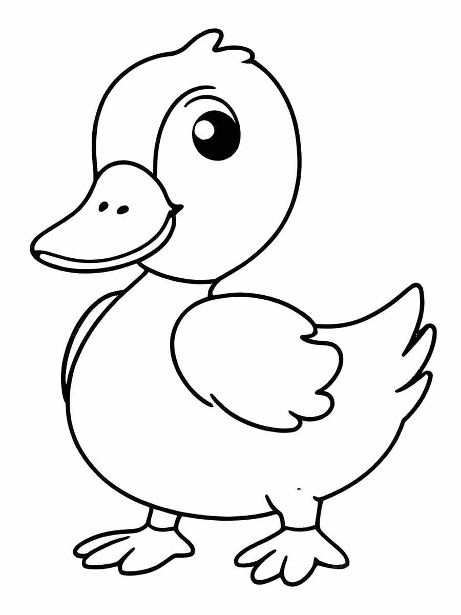 Desenhos de Patinho Imprimivel Grátis para Crianças para Colorir