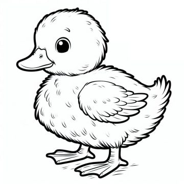 Desenhos de Patinho para crianças para Colorir