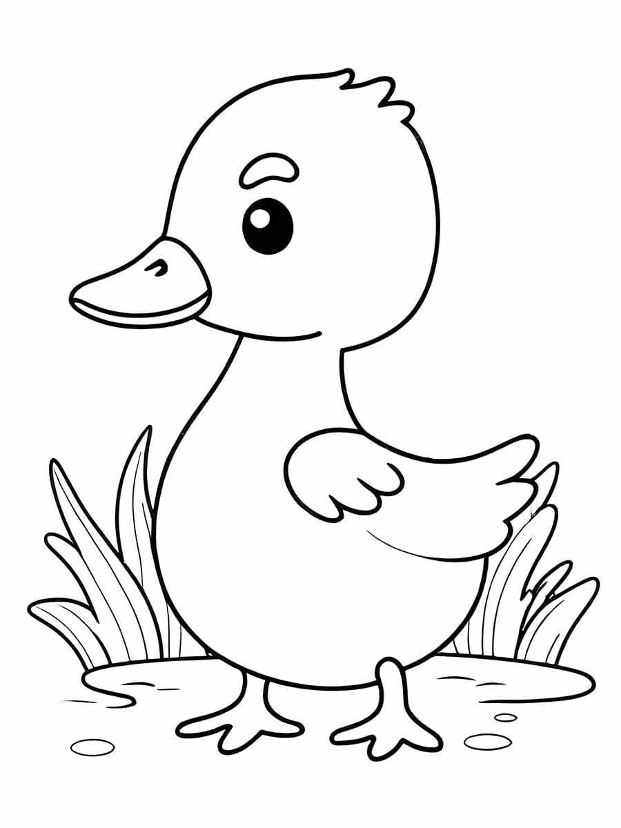 Desenhos de Pequeno Patinho para Colorir
