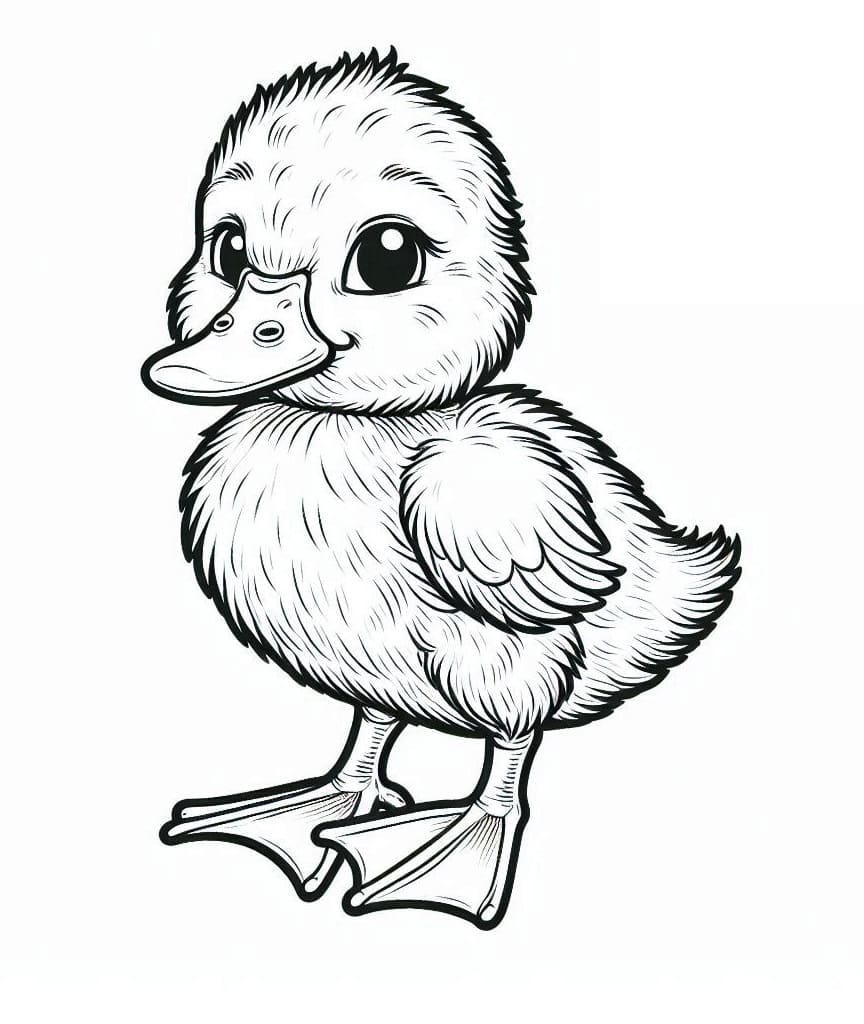 Desenhos de um Patinho para Colorir