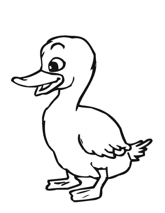 Desenho de Patinho para Colorir Pdf Grátis