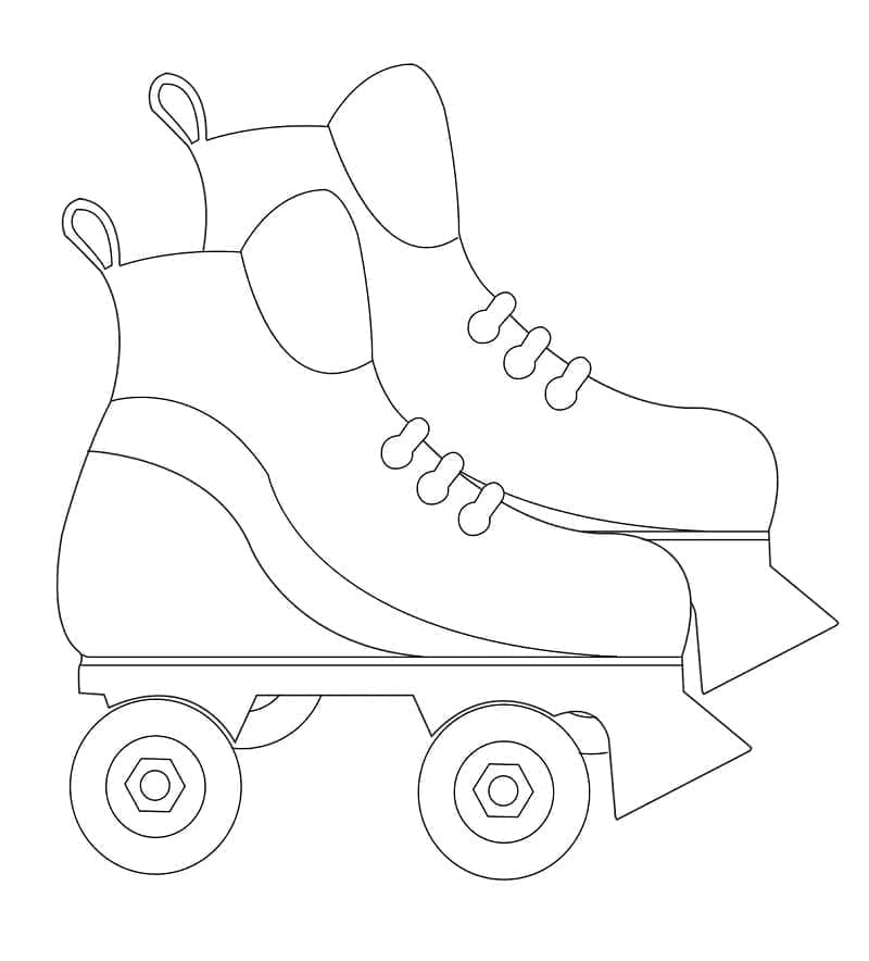 Desenhos de Patins para Colorir