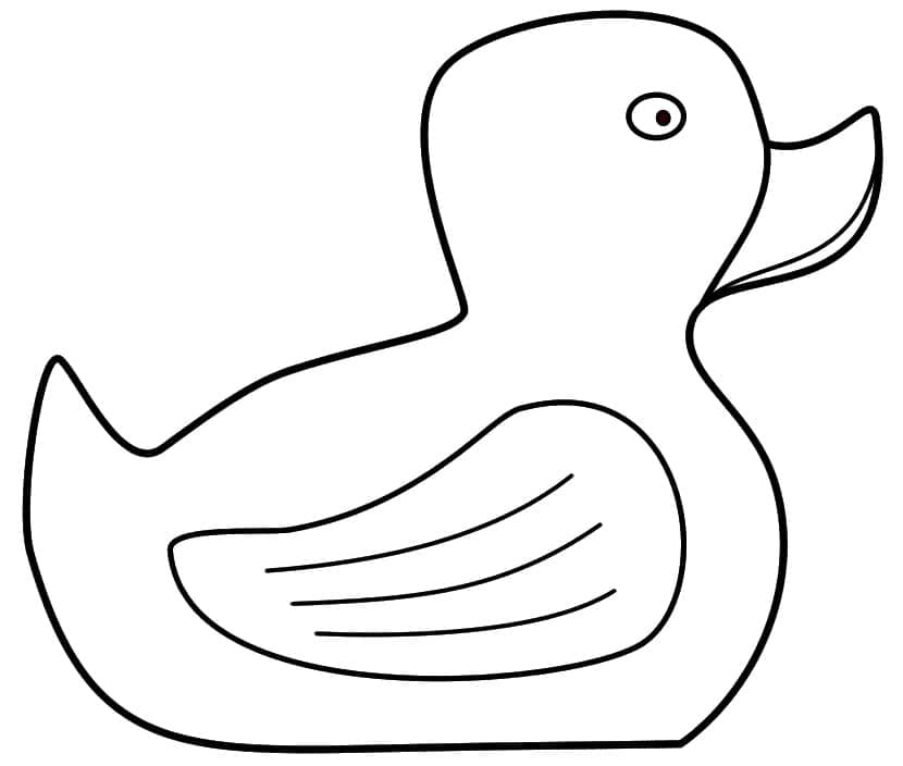 Desenho de Pato de Borracha Baixar Grátis para Colorir