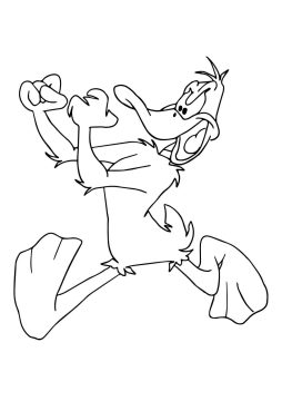 Desenho do Patolino para Baixar e Colorir com Giz de Cera