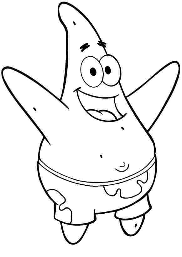 Desenho de Patrick Estrelá Download Pdf para Colorir