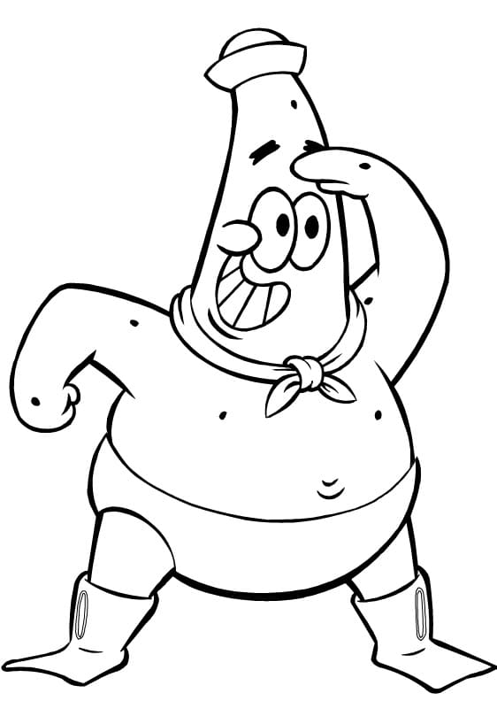 Desenho de Patrick Estrelá para Colorir