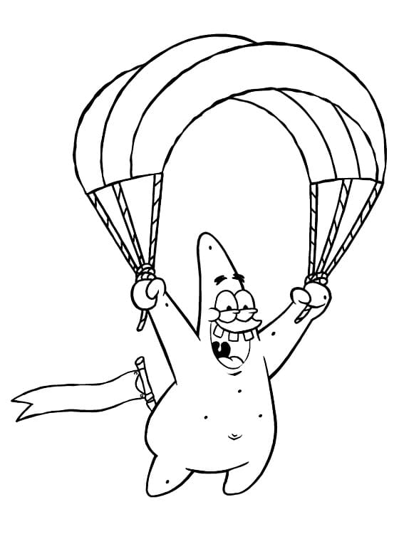 Desenho Patrick Estrelá Louco para Colorir