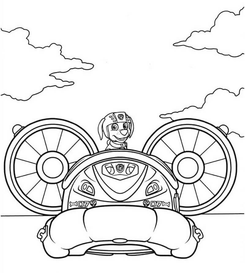 Desenho de Imagem de Zuma Patrulhá Canina para Colorir
