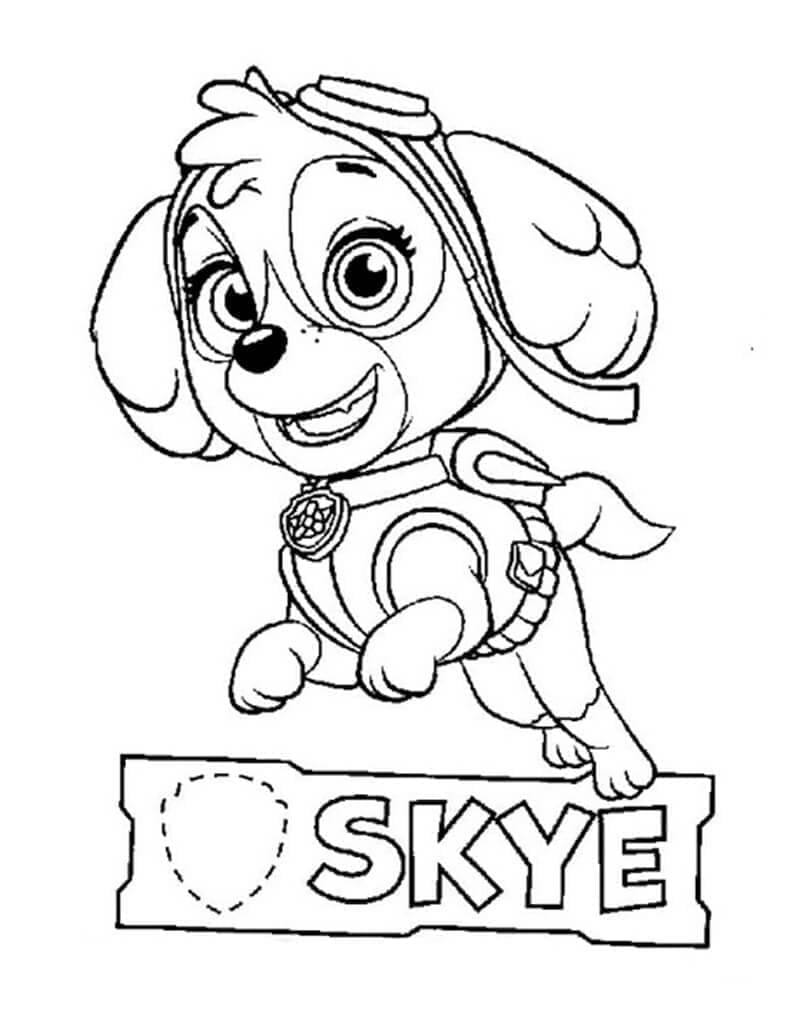 Desenho de Linda Skye Patrulhá Canina para Colorir