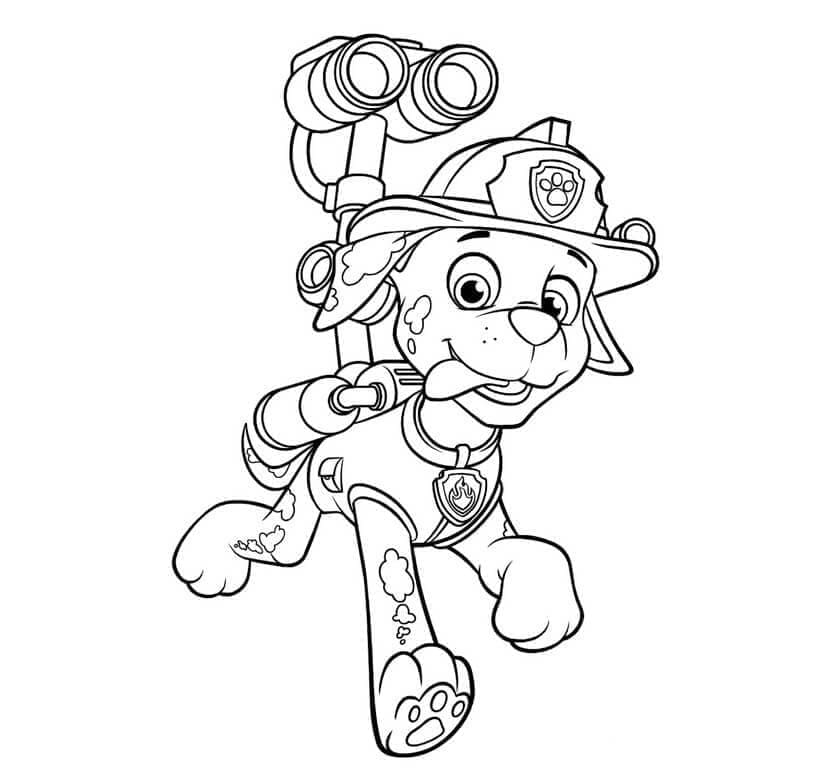 Desenho de Marshall Patrulhá Canina para Colorir