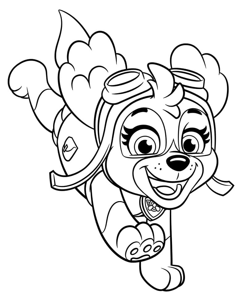 Desenho de Skye da Patrulhá Canina para Colorir Grátis