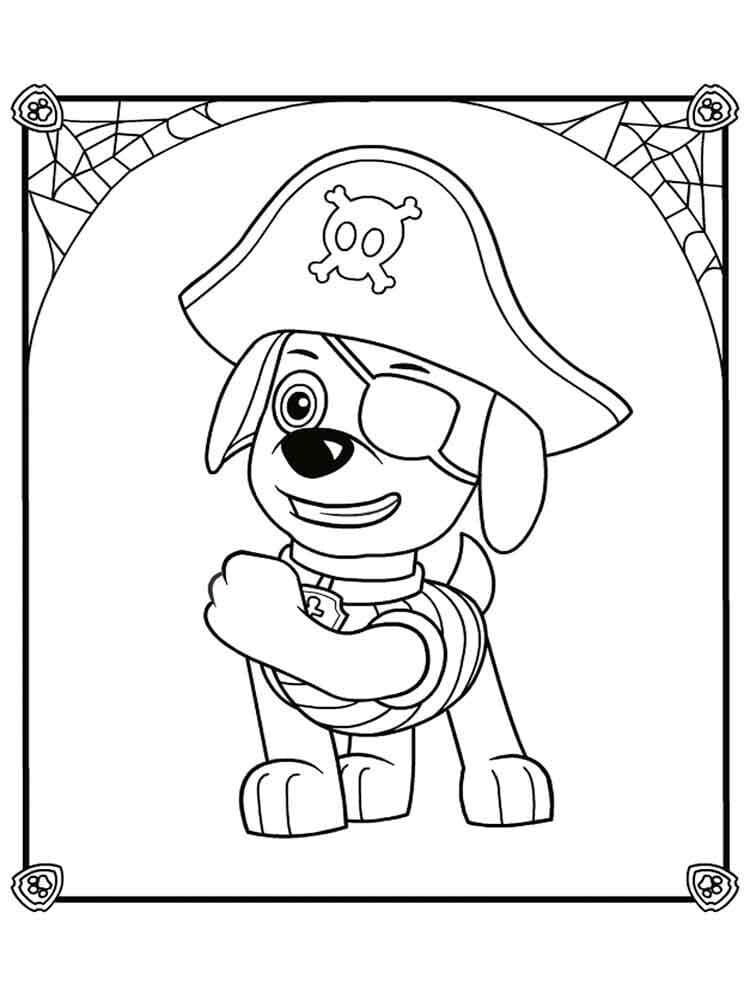 Desenho de Zuma da Patrulhá Canina para Imprimir
