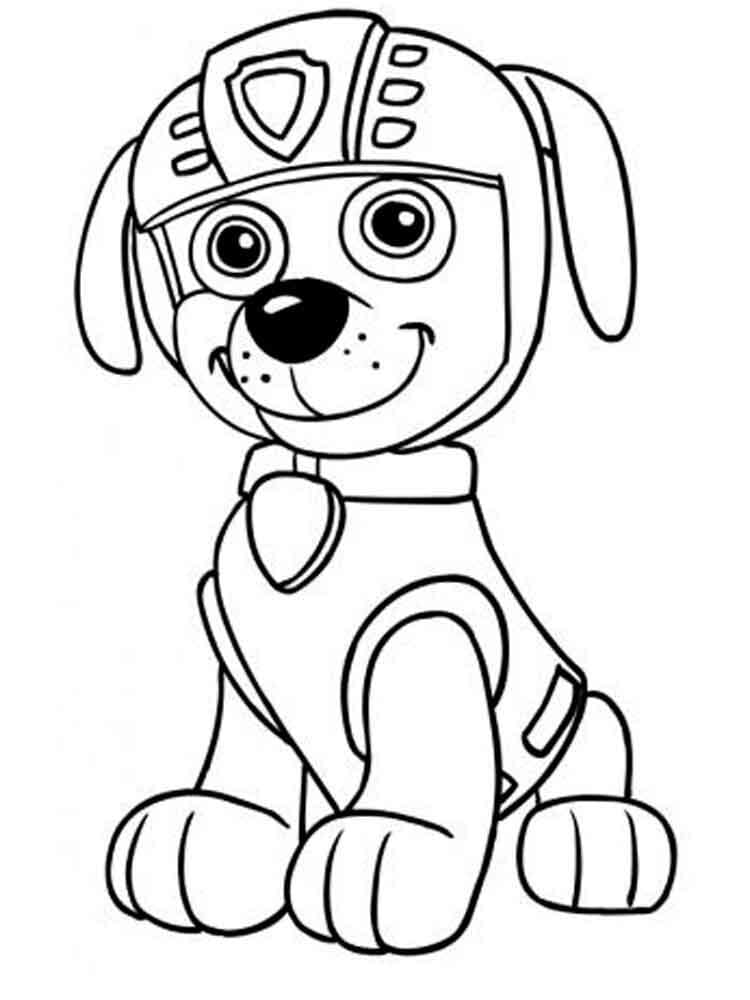 Desenho de Zuma da Patrulhá Canina Pdf Imprimivel