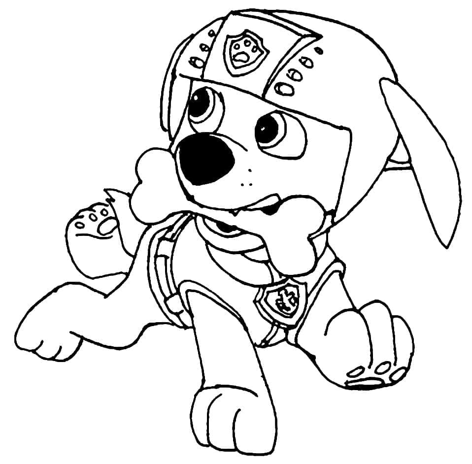 Desenho de Zuma Patrulhá Canina para Colorir