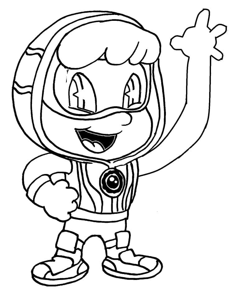 Desenho de Clay de Patrulheiros em Ação para Colorir