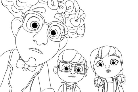 Desenho de Patrulheiros em ação para crianças para Colorir