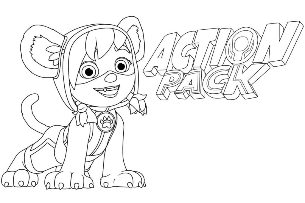 Desenho de Patrulheiros em Ação Wren para Colorir