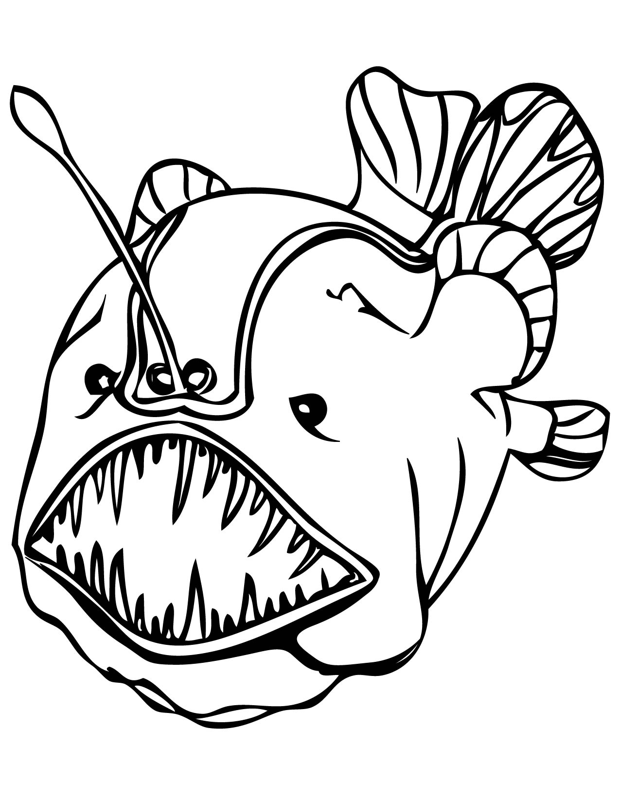 Desenho de Peixe Baixar Grátis para Colorir