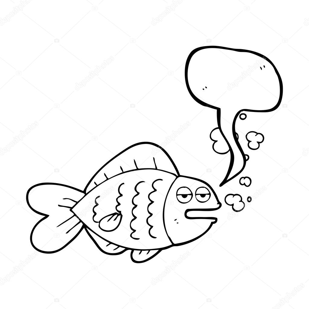 Desenho de Peixe Bonito para Colorir