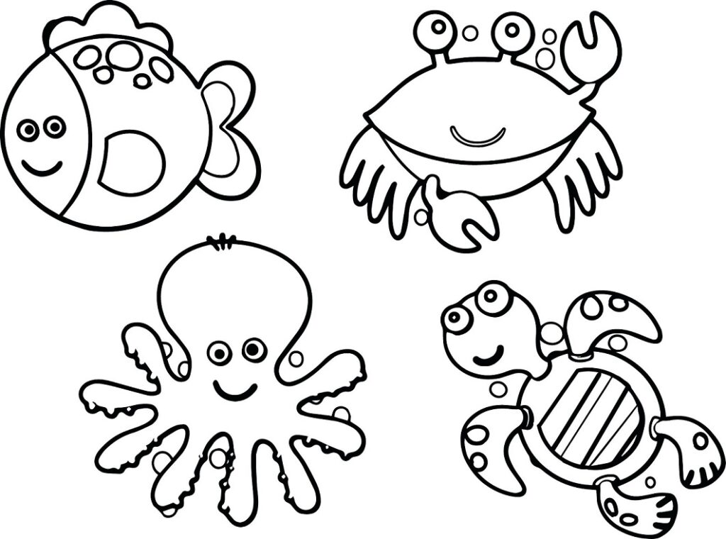 Desenho de Peixe Ornamental para Colorir