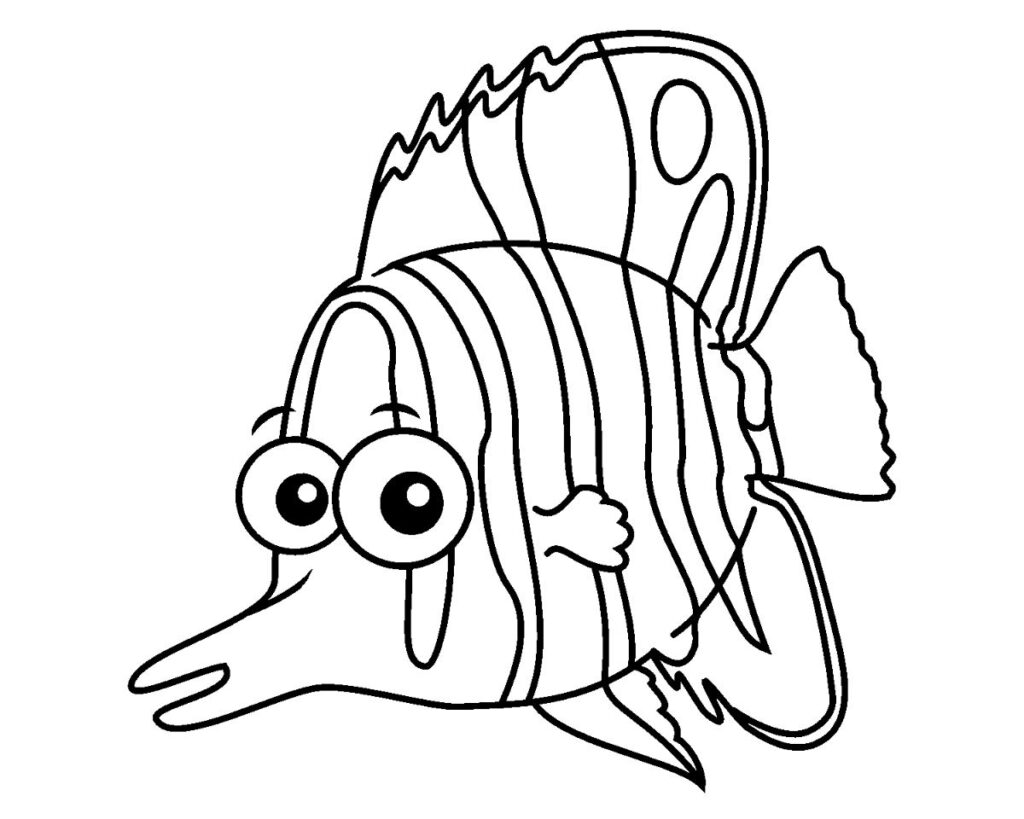 Desenho de Peixe Pdf para Imprimir