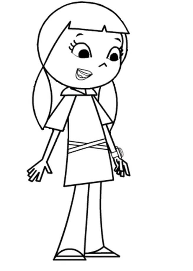 Desenho Marina de Peixonauta para Colorir