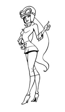 Desenho de Penélope Charmosa Download grátis para Colorir