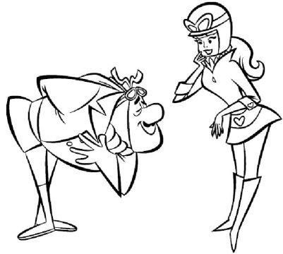 Desenho de Penélope Charmosa para Colorir com lápis de Cor
