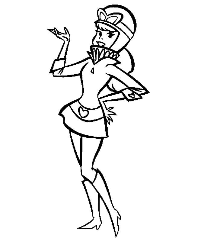 Desenho de Penélope Charmosa para Colorir e Imprimir Pdf