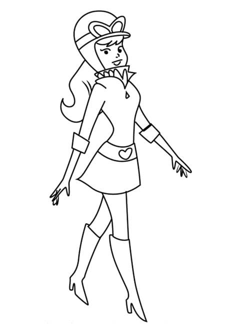 Desenho de Penélope Charmosa para Colorir Pdf