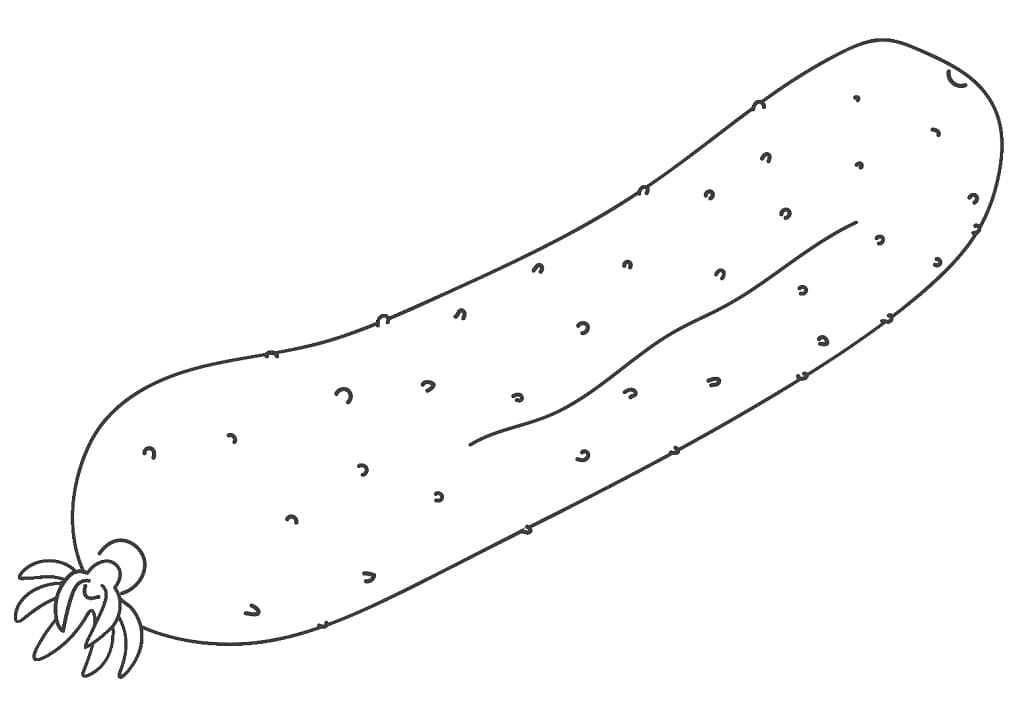 Desenho de Pepino para Colorir Desenho Imprimivel