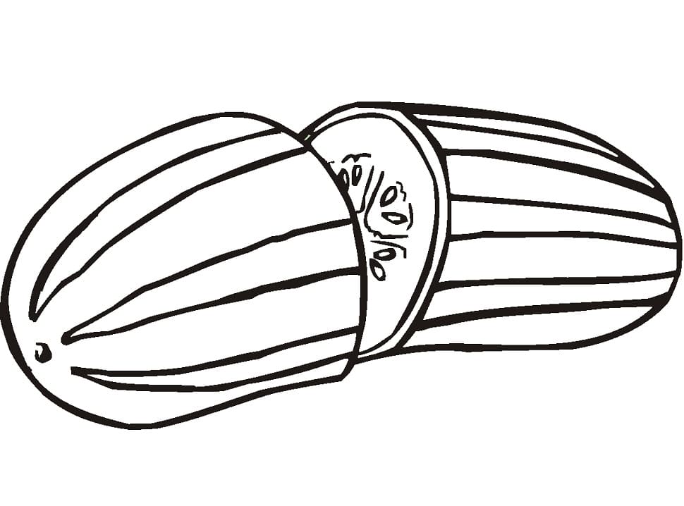 Desenho de Pepino para Colorir Pdf