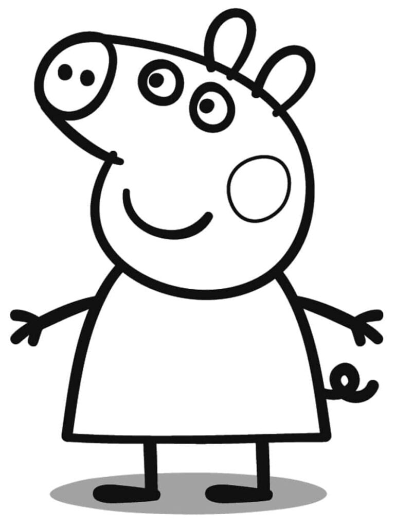 Desenho de Peppa Pig para Colorir