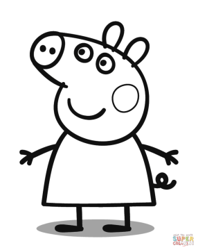 Desenho Imprimível da Peppa Pig para Pintar grátis