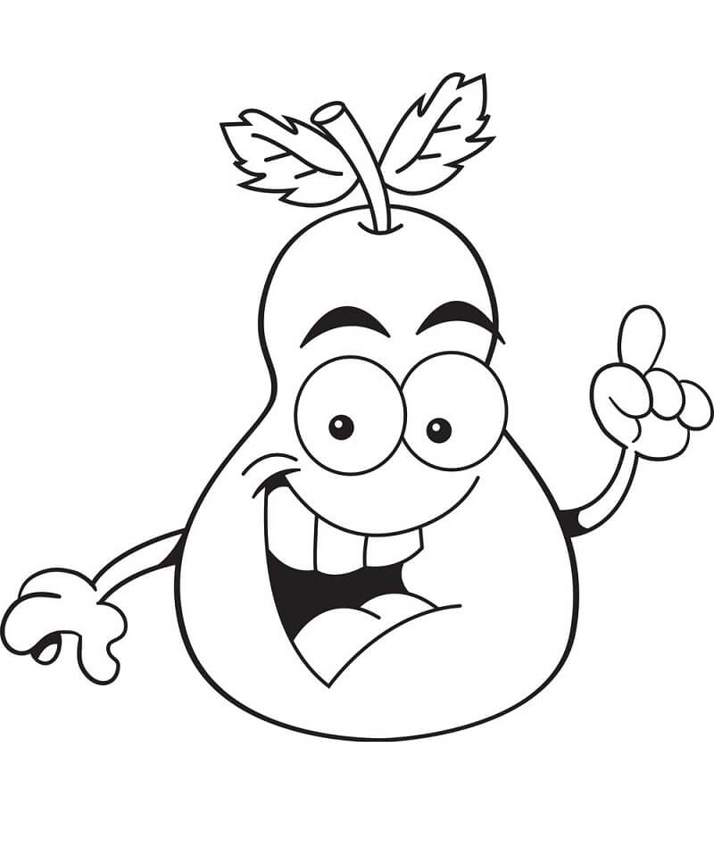 Desenho Pera para Colorir e Baixar Pdf