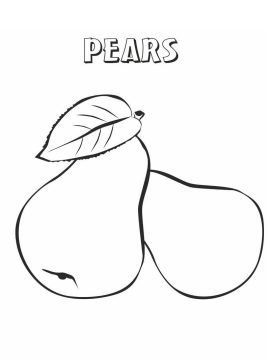 Desenho Pera para Colorir Pintura lápis de Cor