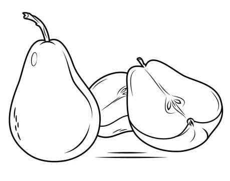 Desenho Pera para Imprimir e Baixar