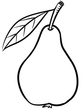 Desenho Pera Pdf Imprimível para Colorir