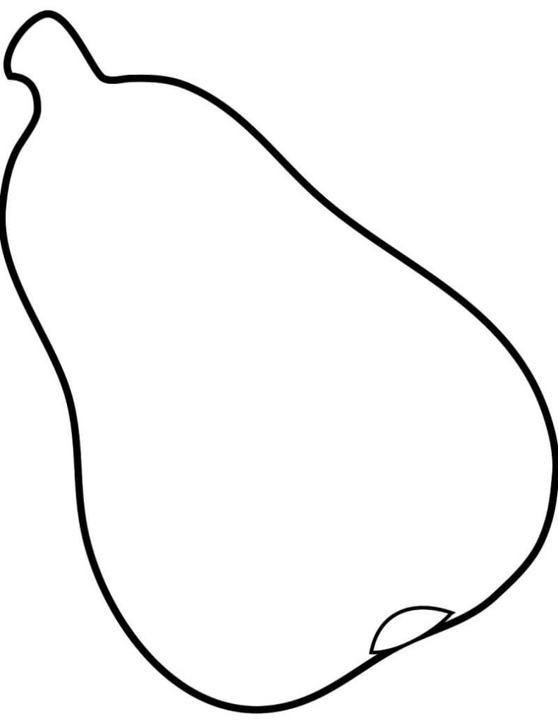 Desenho Pera Pdf para Colorir e Imprimir