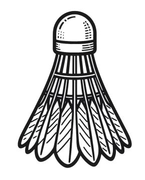 Desenho de Peteca para crianças para Colorir