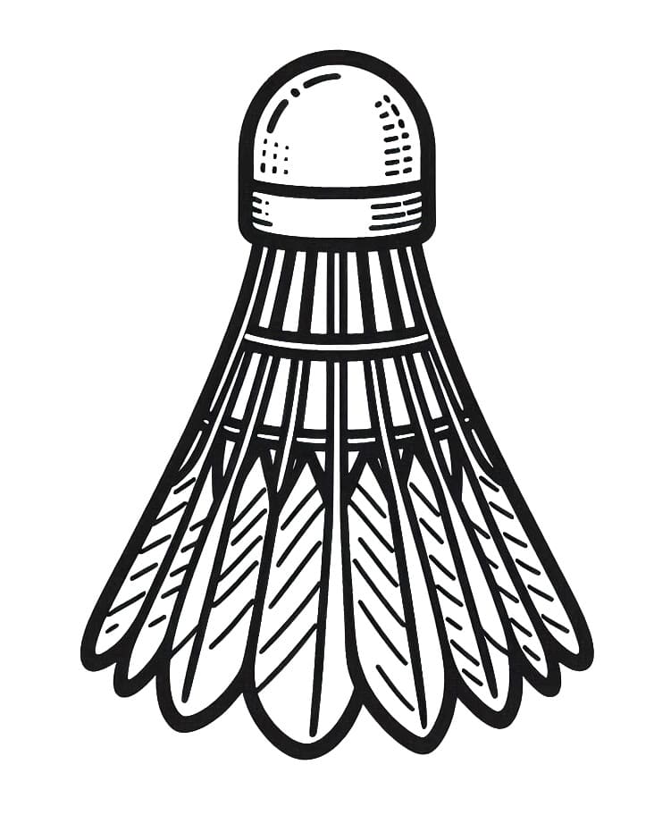 Desenho de Peteca para Crianças para Colorir