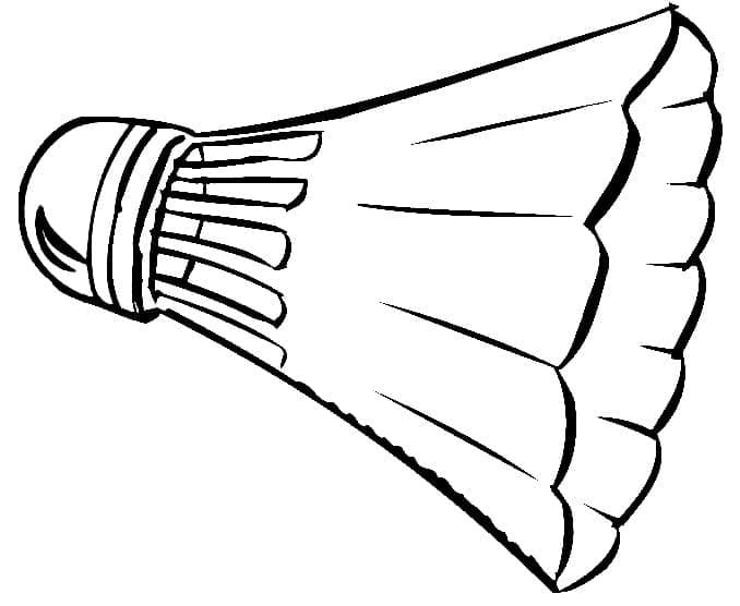 Desenho de Peteca Simples para Colorir